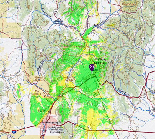 Santa Fe UHF DMR Coverage v2 small